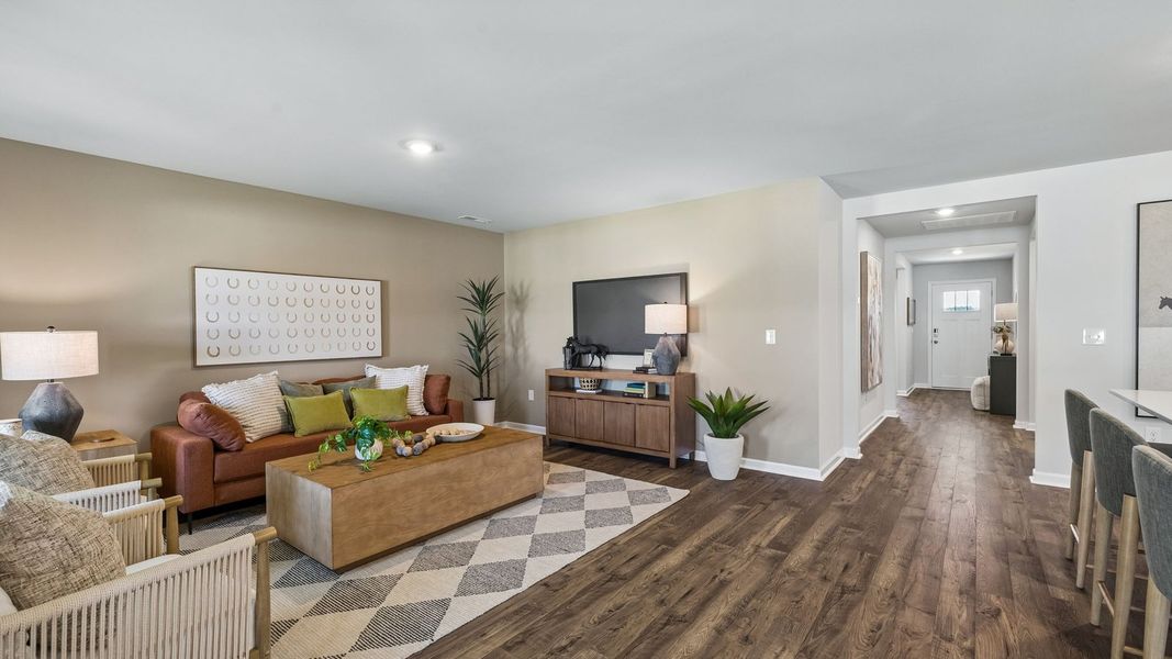 Representative furnished interior of a home built from the Aria by D.R. Horton in CDJ Farms, Portland (Image 18).