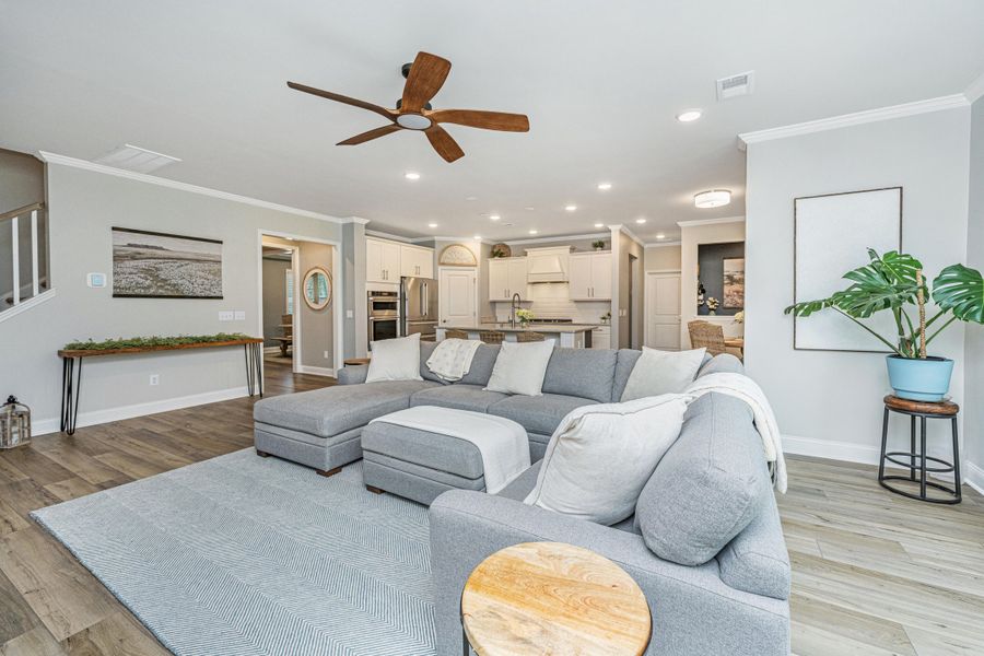 Furnished interior view inside a new home in Sea Island Preserve, Johns Island (Image 61).