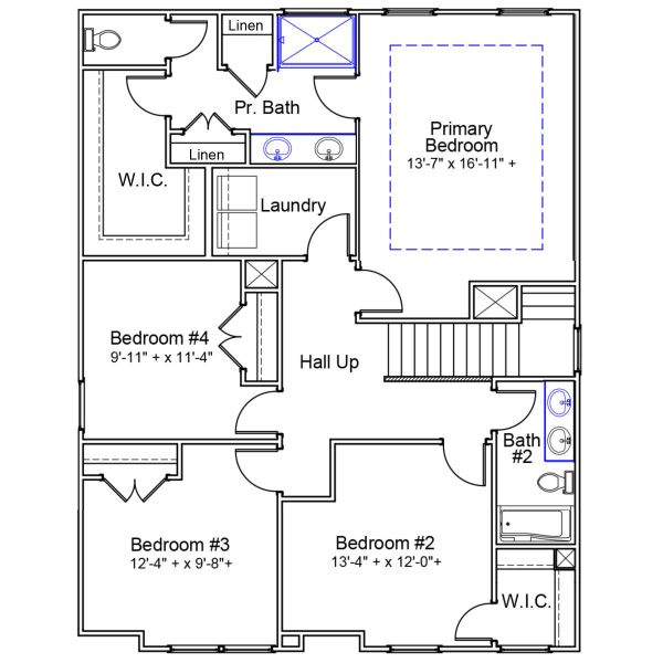 2D floor plan layout of this home in Winston Point, Gilbert, SC (Image 3).