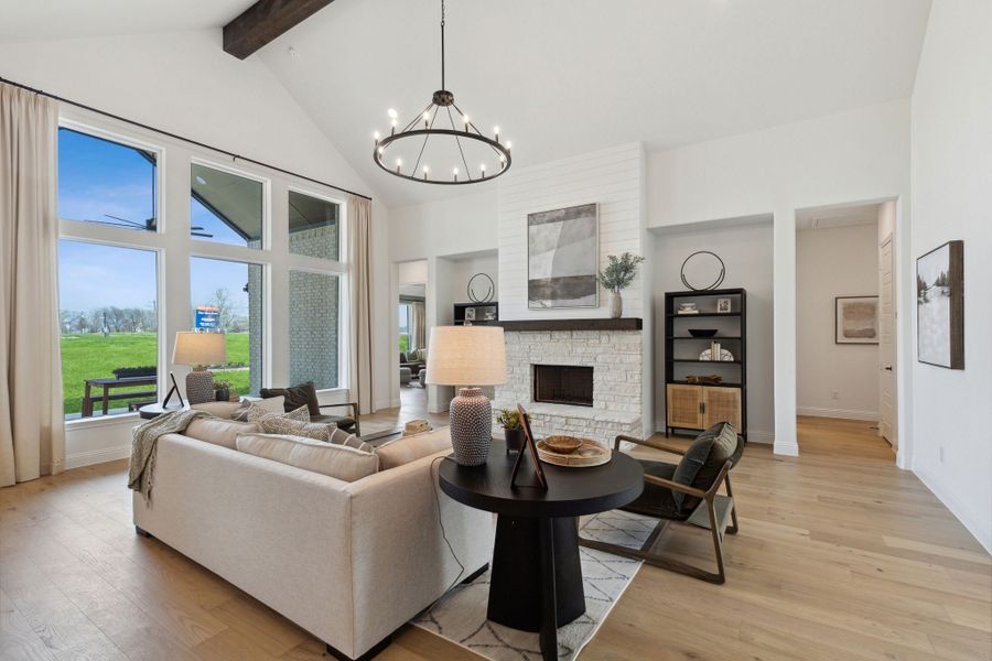 Furnished interior view inside a new home in The Meadows, Gunter (Image 6).