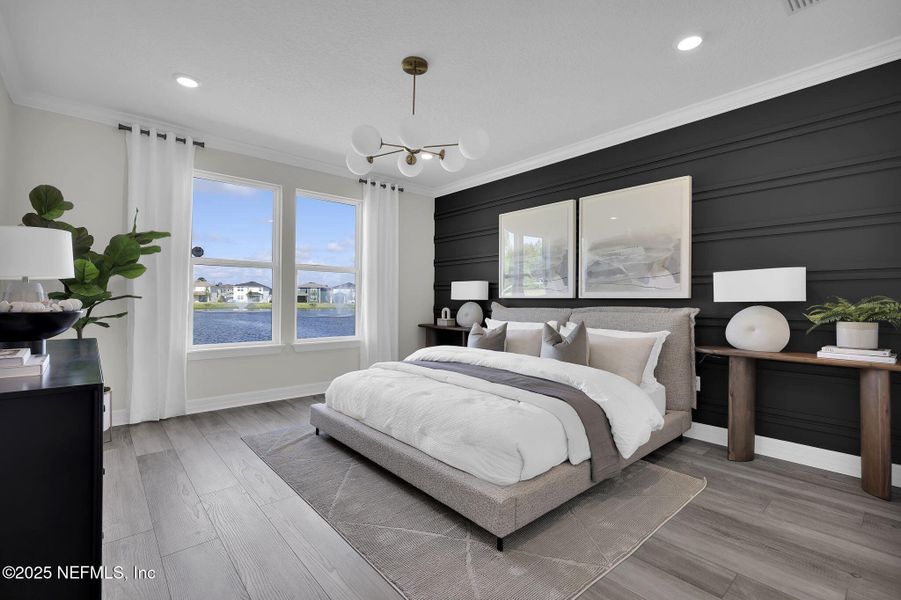 Furnished interior view inside a new home in , St. Johns (Image 11).