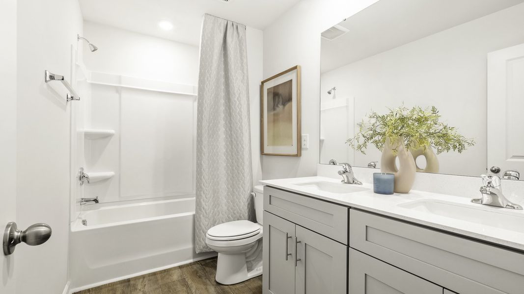 Furnished interior view inside a new home in Aspen Place, Thomasville (Image 24).
