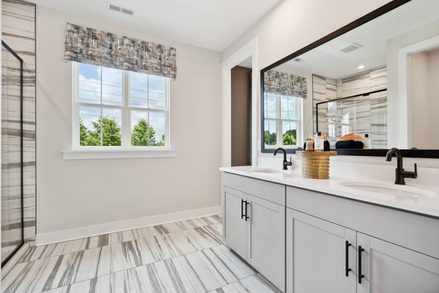 Representative furnished interior of a home built from the Allison by Tri Pointe Homes in Seven Oaks, Belmont (Image 35).