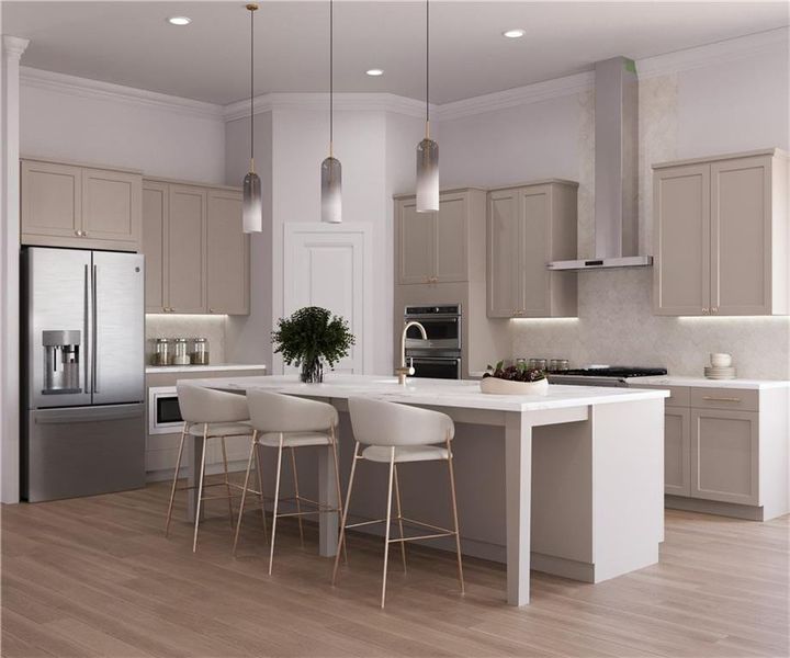 Furnished interior view inside a new home in Aberdeen, Hoschton (Image 4).