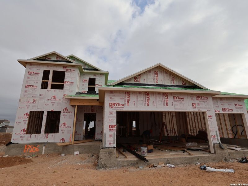 In-progress construction of a new home in Hickory Ridge, Elmendorf, TX (Image 29). In-progress construction of a new home in Hickory Ridge, Elmendorf, TX (Image 29).