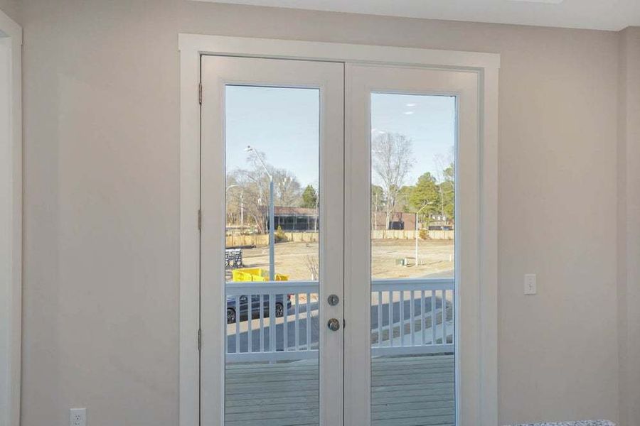 Brier End Unit - Farmhouse Elevation with Front Balcony