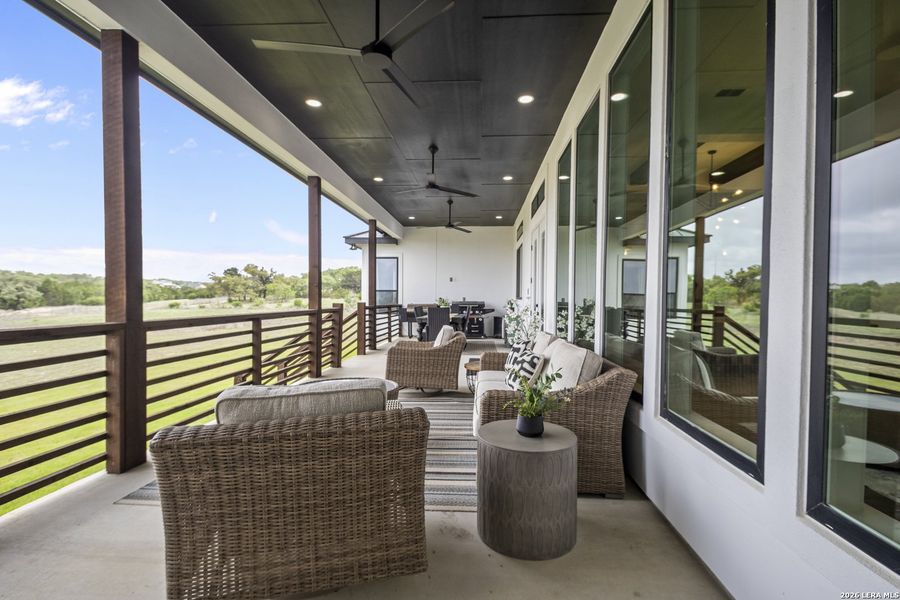 Exterior details and patio area of a home in , Bulverde (Image 25).