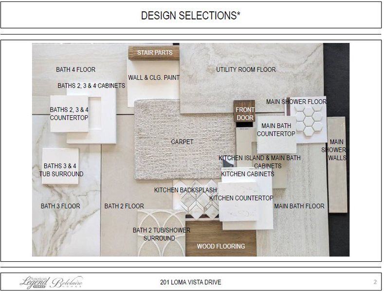 Representative photo of design selections for 201 Loma Vista Representative photo of design selections for 201 Loma Vista