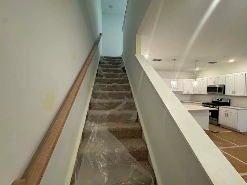 Stairs to Second Floor Construction Progress