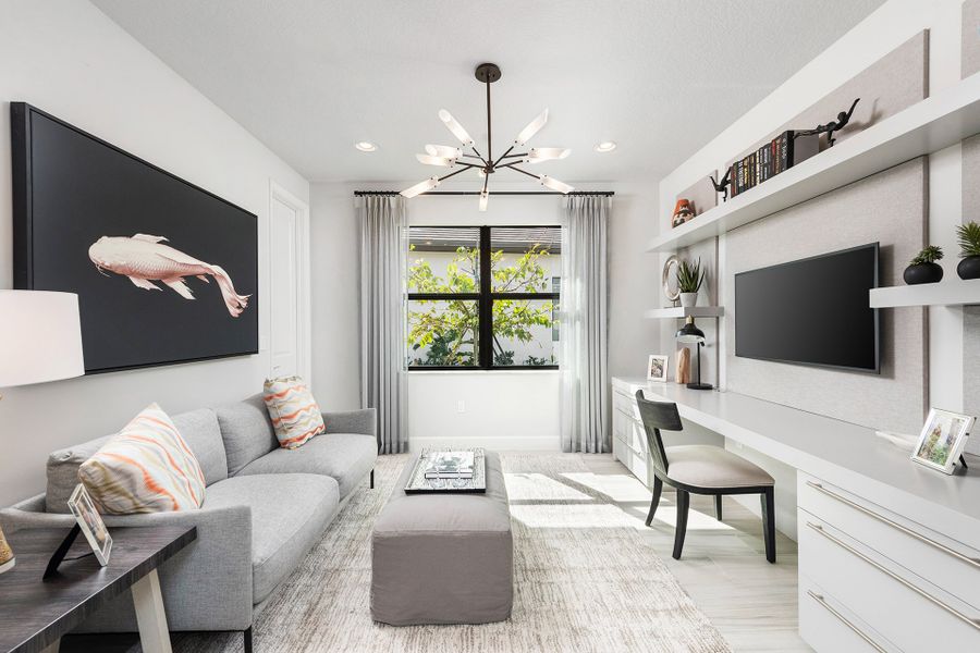 Representative furnished interior of a home built from the Bimini by GL Homes in Valencia Parc at Riverland, Port St. Lucie (Image 27).
