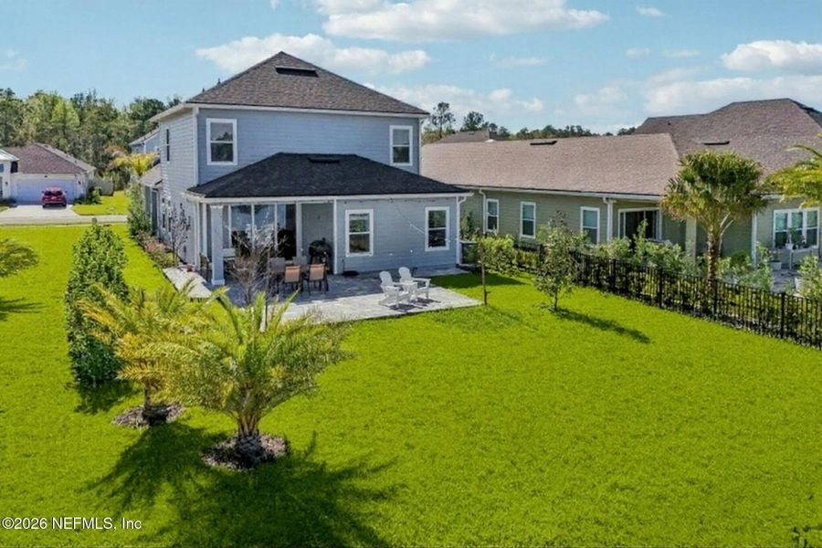 Exterior details and patio area of a home in Beacon Lake, St. Augustine (Image 3).