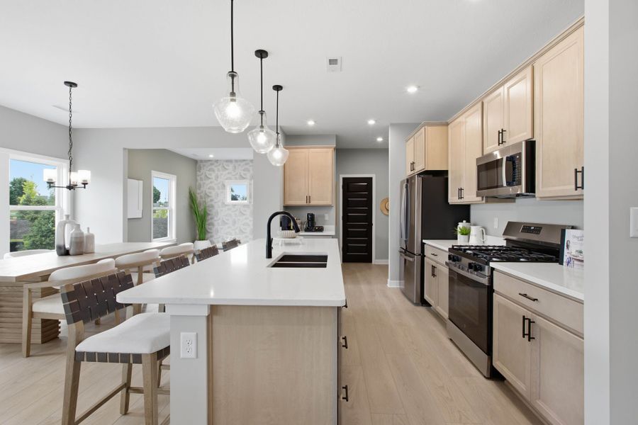 Representative furnished interior of a home built from the Jensen by Fischer Homes in Twin Lakes, Hoschton (Image 6).