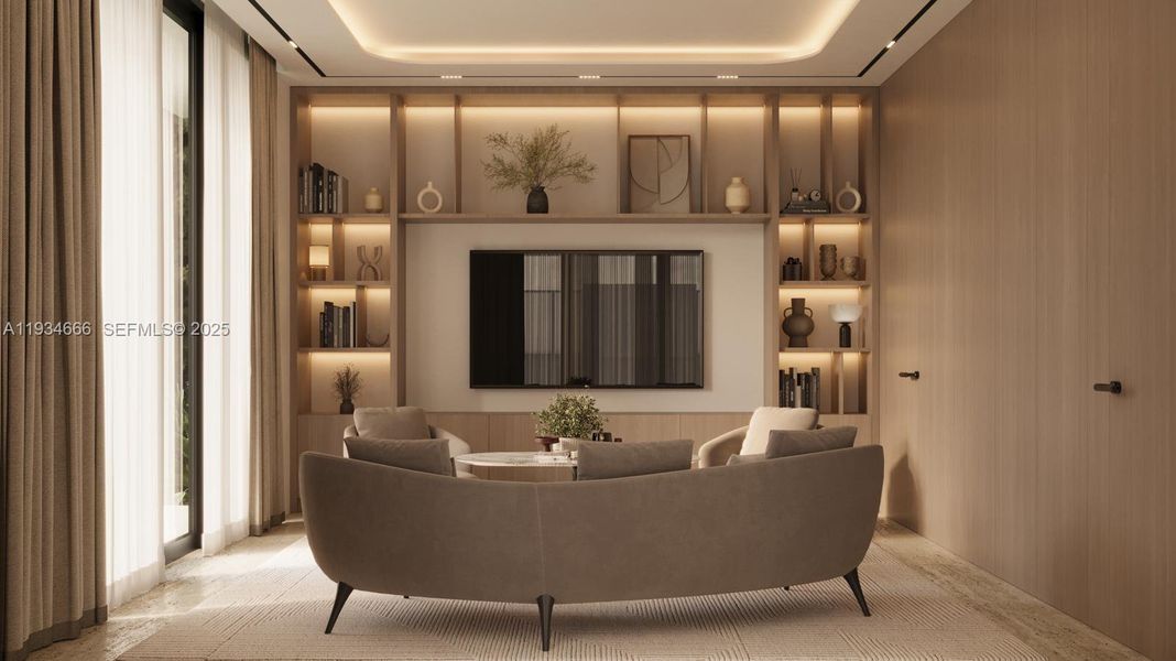 Furnished interior view inside a new home in , Pinecrest (Image 6). Furnished interior view inside a new home in , Pinecrest (Image 6).