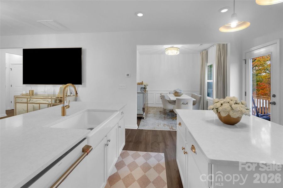 Furnished interior view inside a new home in Aubreywood, Charlotte (Image 11).
