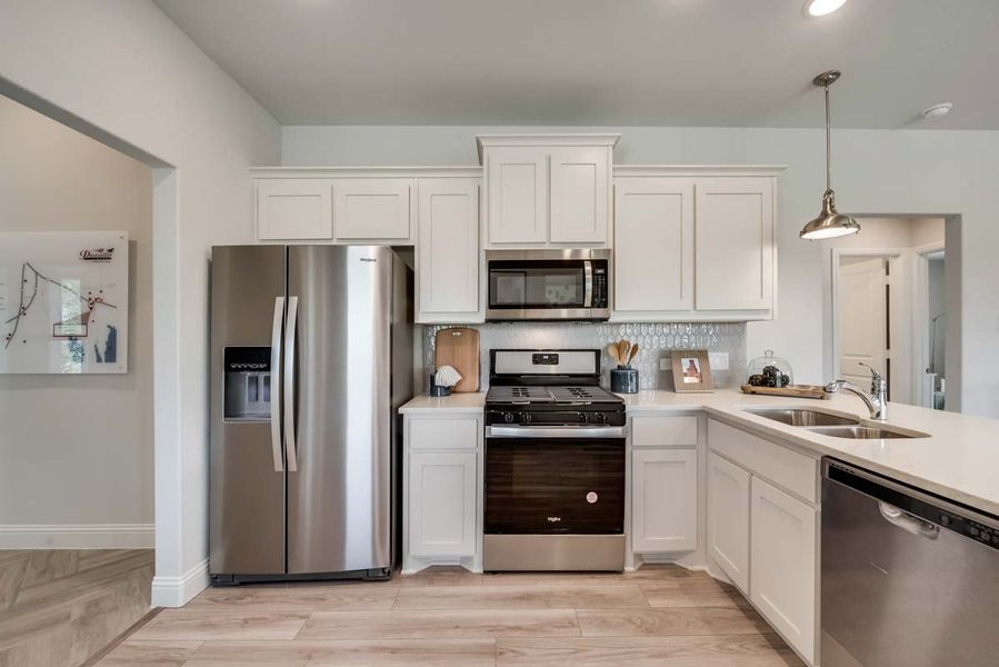 Representative furnished interior of a home built from the Melrose by Pacesetter Homes in Elevon, Lavon (Image 9).
