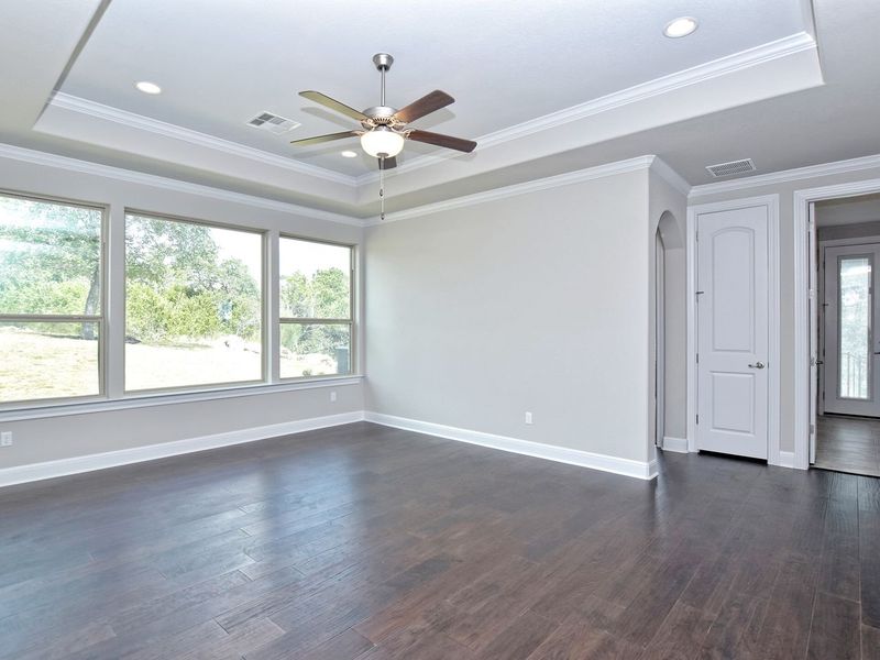 Representative unfurnished interior of a home built from the Coronado I by Giddens Homes in Clearwater Ranch, Liberty Hill (Image 107).