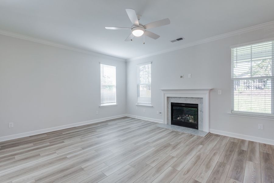 Spacious, unfurnished interior of a new home in Pebble Branch, Chapin (Image 23). Spacious, unfurnished interior of a new home in Pebble Branch, Chapin (Image 23).