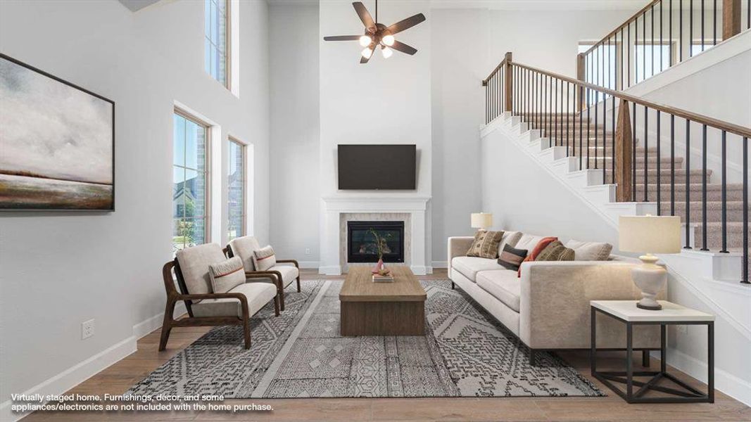 Furnished interior view inside a new home in The Parks At Wilson Creek 40', Celina (Image 5).