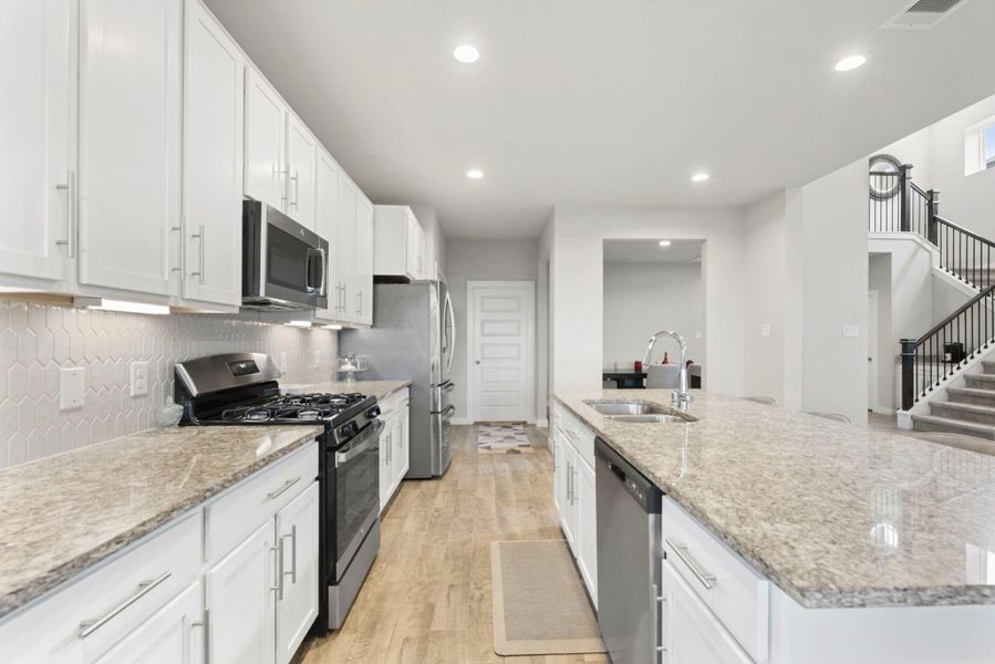 Furnished interior view inside a new home in Edgewood Village, Houston (Image 32). Furnished interior view inside a new home in Edgewood Village, Houston (Image 32).