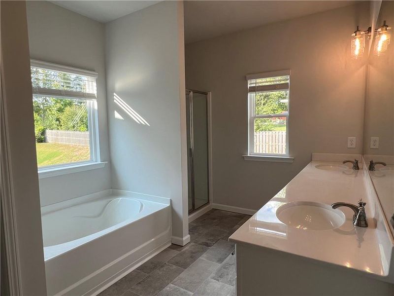 Furnished interior view inside a new home in The Village at Maple Street, Dawsonville (Image 5).