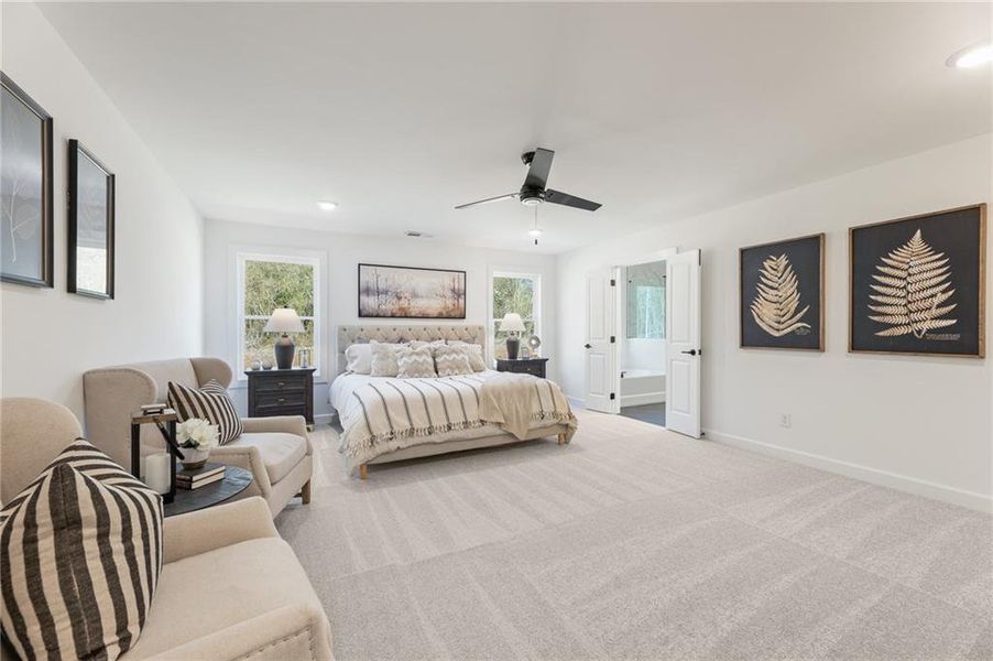 Furnished interior view inside a new home in Autumn Brook, Canton (Image 33).