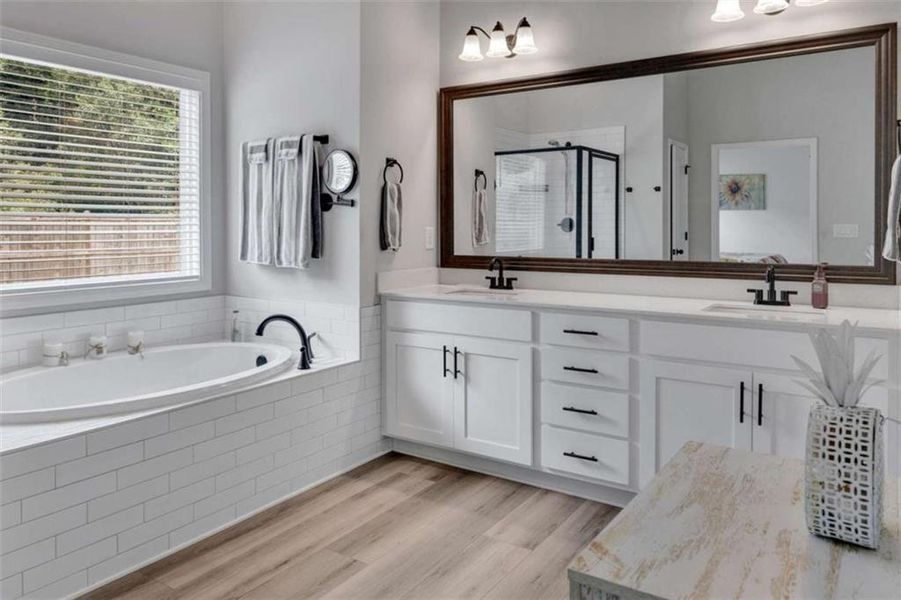 Furnished interior view inside a new home in , Monroe (Image 7).