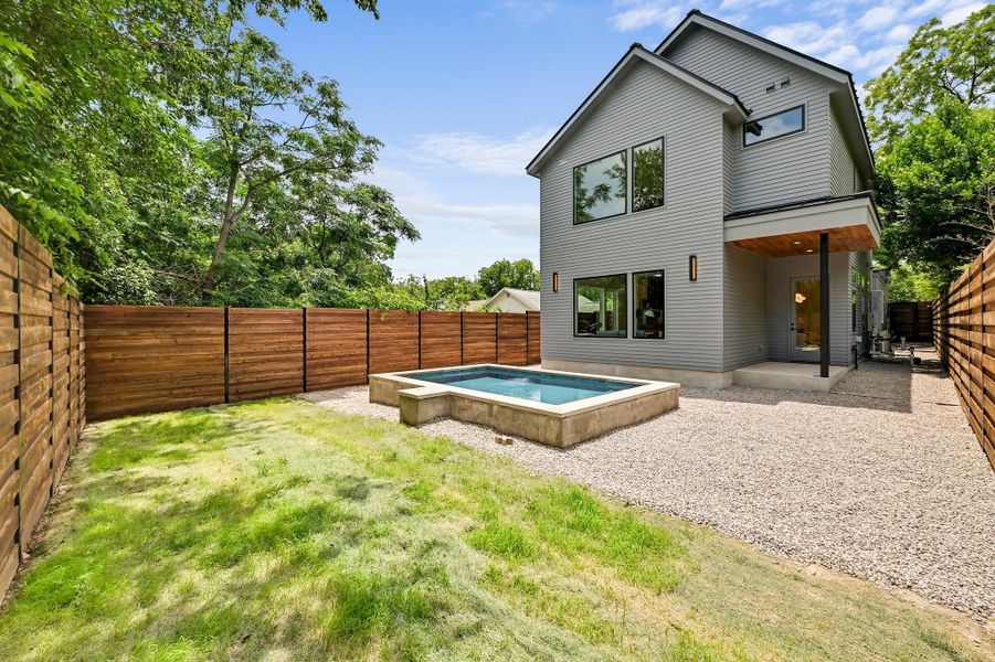 Exterior details and patio area of a home in , Austin (Image 21).