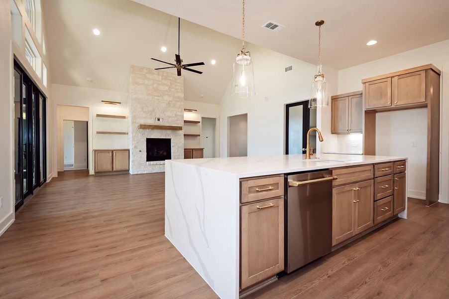 Furnished interior view inside a new home in , Salado (Image 5). Furnished interior view inside a new home in , Salado (Image 5).
