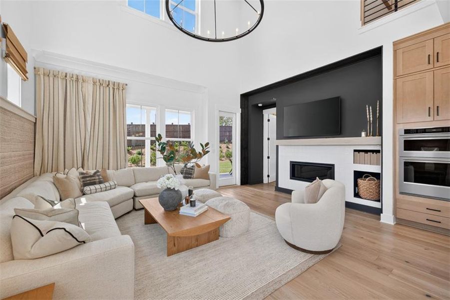 Furnished interior view inside a new home in Villages at Sharon Springs, Cumming (Image 41).
