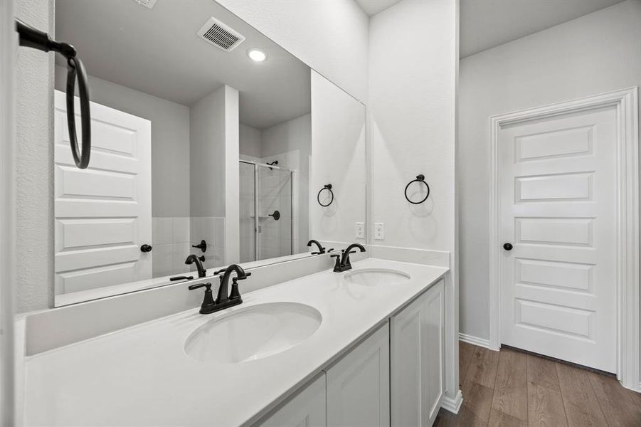 Furnished interior view inside a new home in Kings Way, Denton (Image 3).