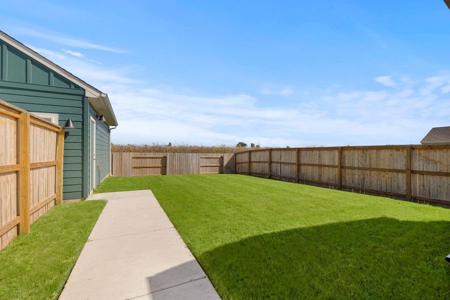 Private Backyard of Home Private Backyard of Home