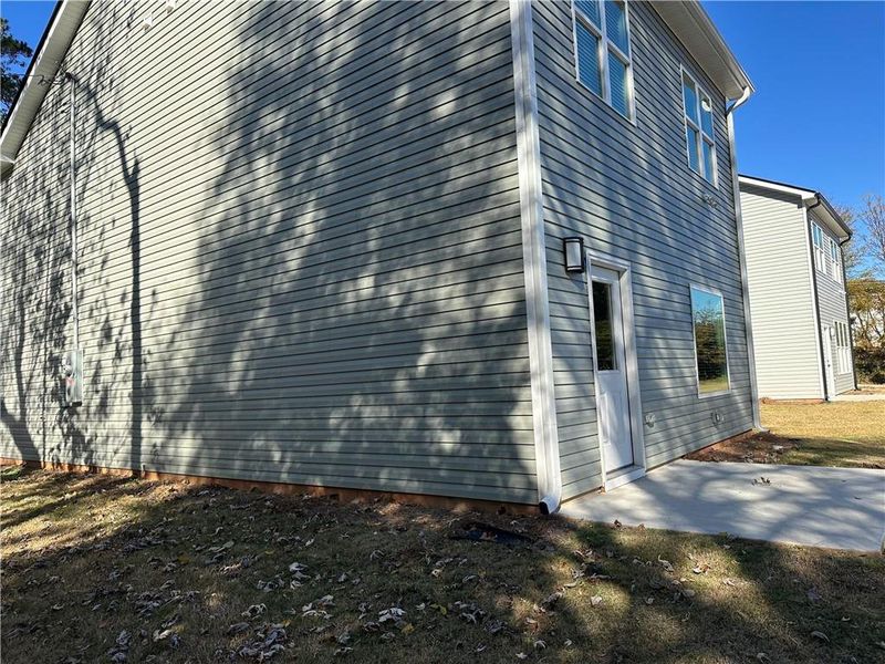 Exterior details and patio area of a home in , Toccoa (Image 2). Exterior details and patio area of a home in , Toccoa (Image 2).
