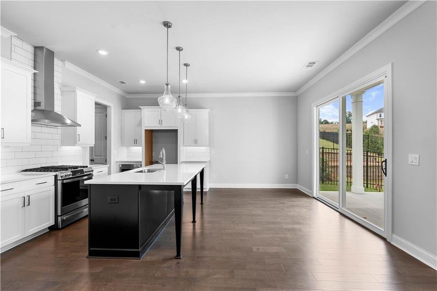 Furnished interior view inside a new home in Palisades Single Family, Cumming (Image 14).