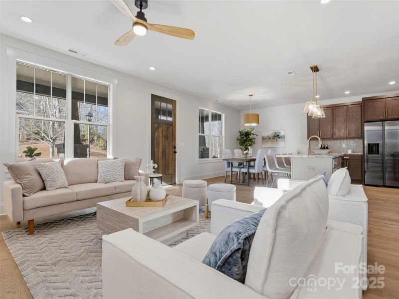 Furnished interior view inside a new home in , Brevard (Image 8). Furnished interior view inside a new home in , Brevard (Image 8).