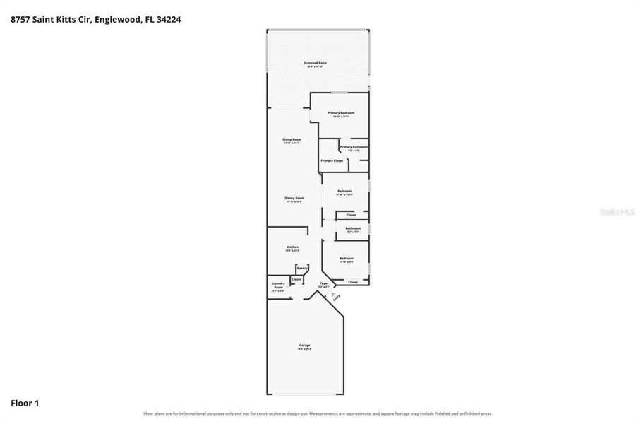 2D floor plan layout of this home in , Englewood, FL (Image 5). 2D floor plan layout of this home in , Englewood, FL (Image 5).
