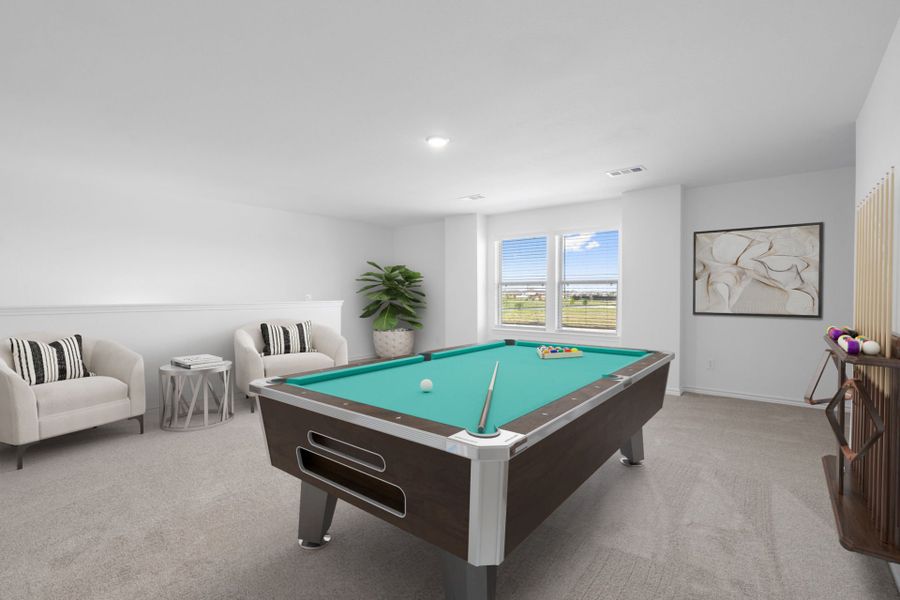 Virtually Staged Game Room Virtually Staged Game Room