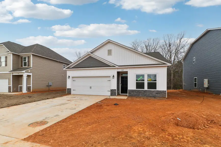 Representative exterior photo of a completed home built from the Darcy II by Great Southern Homes in Shady Grove, Conway, SC (Image 25).
