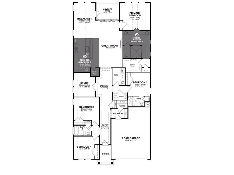 2D floor plan layout for the Blanco by Beazer Homes in Westridge, San Antonio, TX (Image 4). 2D floor plan layout for the Blanco by Beazer Homes in Westridge, San Antonio, TX (Image 4).