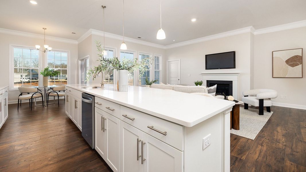 Representative furnished interior of a home built from the Azalea by D.R. Horton in Reserve at Tap Root Farms, Fletcher (Image 9). Representative furnished interior of a home built from the Azalea by D.R. Horton in Reserve at Tap Root Farms, Fletcher (Image 9).