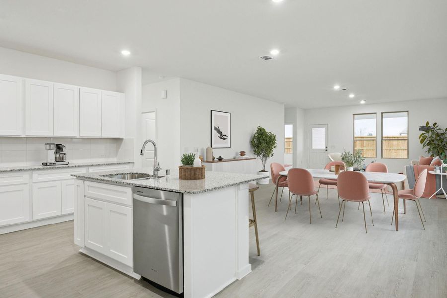 Furnished interior view inside a new home in Crosby Farms, Crosby (Image 6).