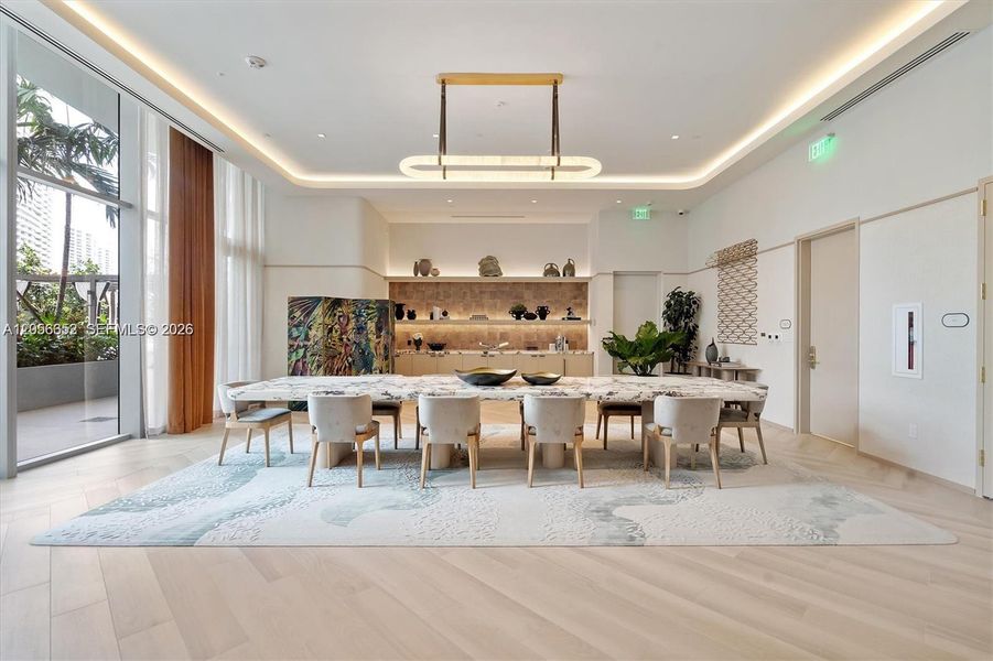 Furnished interior view inside a new home in , Miami (Image 8).