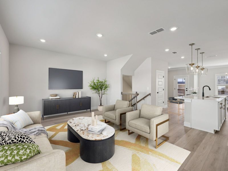 Furnished interior view inside a new home in Martin Springs - Highland Series, Lawrenceville (Image 3).