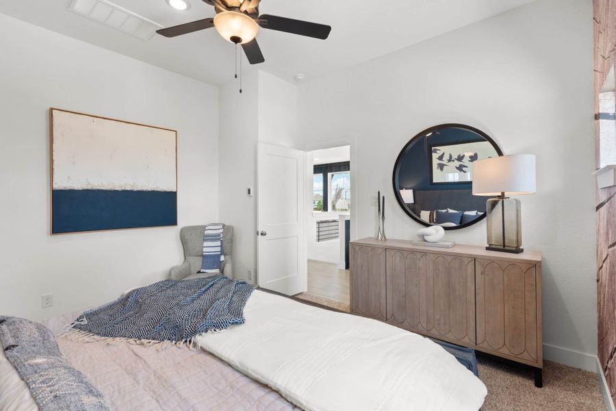 Furnished interior view inside a new home in Elyson, Katy (Image 12).