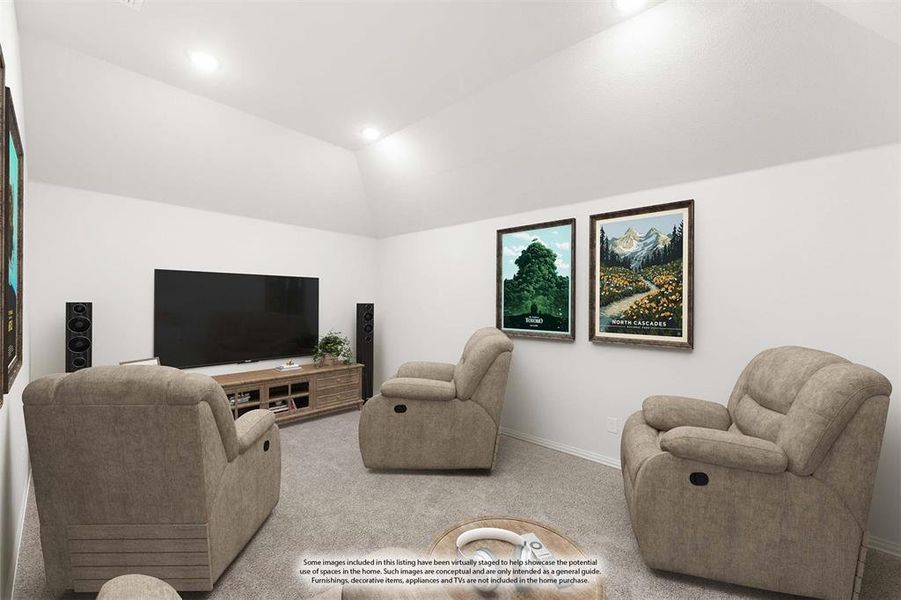 Furnished interior view inside a new home in Sable Creek, Sanger (Image 14).