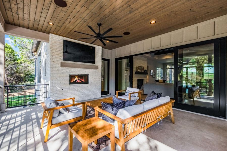 Exterior details and patio area of a home in , New Braunfels (Image 21). Exterior details and patio area of a home in , New Braunfels (Image 21).