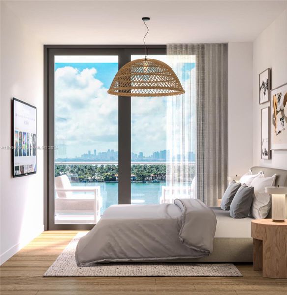 Furnished interior view inside a new home in Ella Miami Beach, Miami Beach (Image 7).
