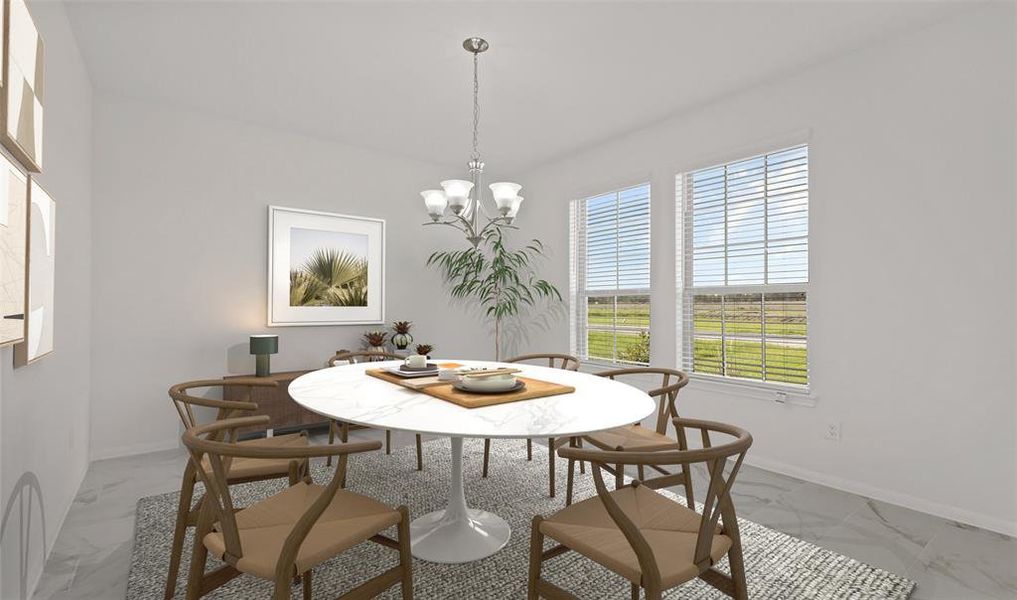 Elegant dining room (*Photo not of actual home and used for illustration purposes only.)