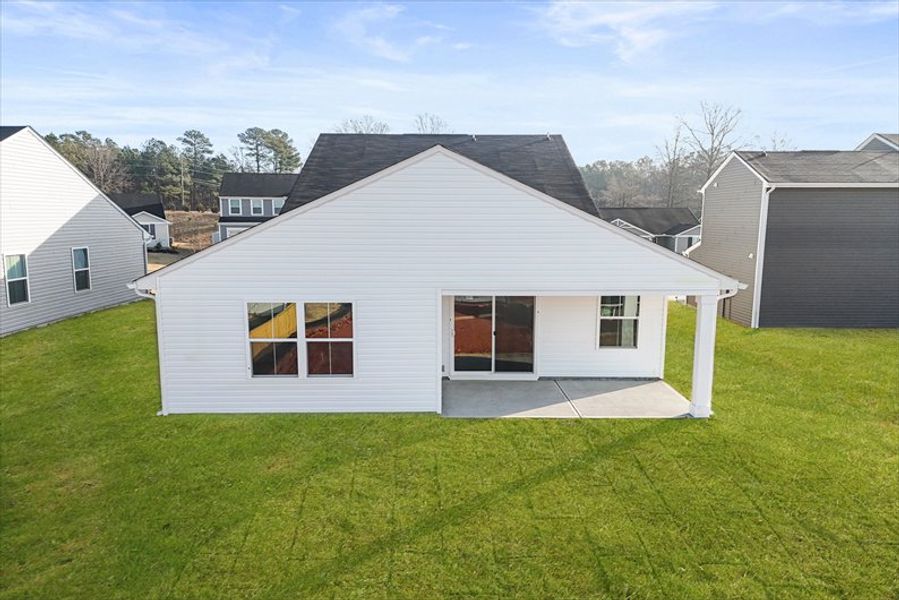 Exterior details and patio area of a home in Coopers Mill, Westminster (Image 3).