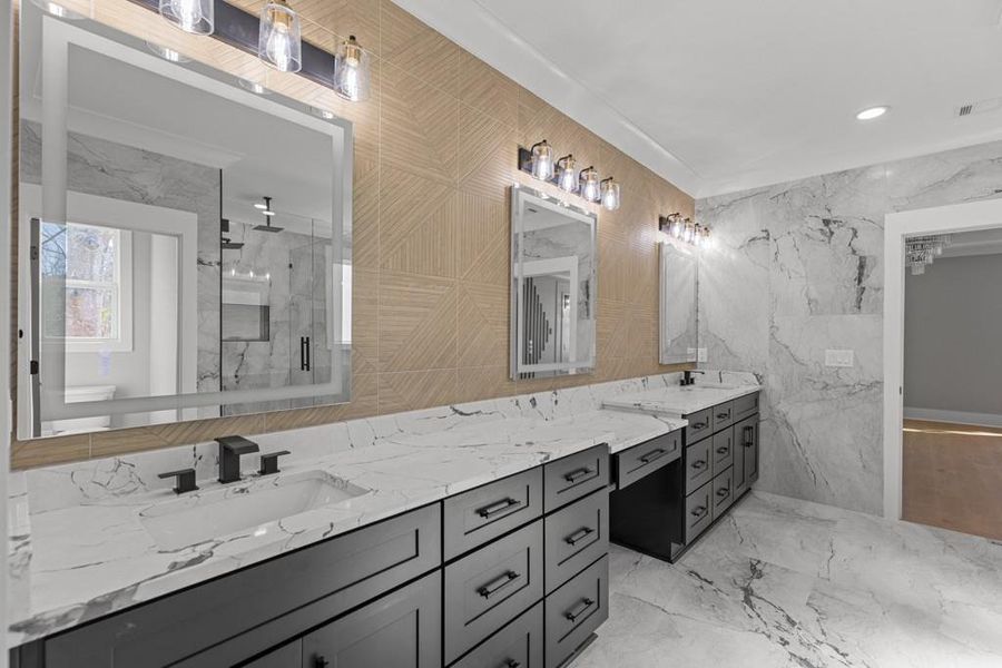 Furnished interior view inside a new home in , Buford (Image 13).