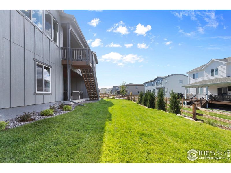 Exterior details and patio area of a home in Morgan Hill, Erie (Image 2).